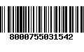 Código de Barras 8000755031542