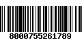 Código de Barras 8000755261789