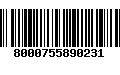 Código de Barras 8000755890231