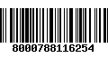 Código de Barras 8000788116254