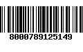 Código de Barras 8000789125149