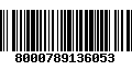 Código de Barras 8000789136053