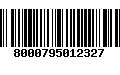 Código de Barras 8000795012327