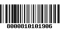 Código de Barras 8000810101906