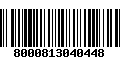 Código de Barras 8000813040448