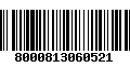 Código de Barras 8000813060521