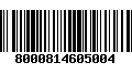 Código de Barras 8000814605004