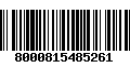 Código de Barras 8000815485261