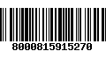 Código de Barras 8000815915270