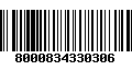 Código de Barras 8000834330306