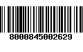 Código de Barras 8000845002629