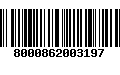 Código de Barras 8000862003197