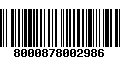 Código de Barras 8000878002986