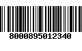 Código de Barras 8000895012340