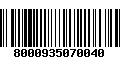 Código de Barras 8000935070040