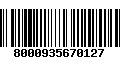 Código de Barras 8000935670127