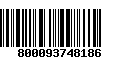 Código de Barras 800093748186