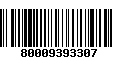 Código de Barras 80009393307