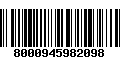 Código de Barras 8000945982098