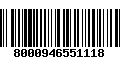 Código de Barras 8000946551118