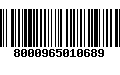 Código de Barras 8000965010689