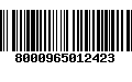 Código de Barras 8000965012423