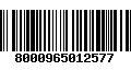 Código de Barras 8000965012577