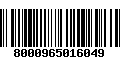 Código de Barras 8000965016049