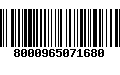 Código de Barras 8000965071680