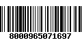 Código de Barras 8000965071697