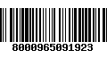 Código de Barras 8000965091923