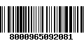 Código de Barras 8000965092081