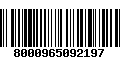 Código de Barras 8000965092197