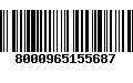 Código de Barras 8000965155687