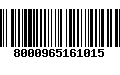 Código de Barras 8000965161015