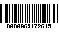 Código de Barras 8000965172615