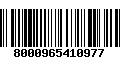 Código de Barras 8000965410977