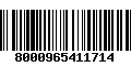 Código de Barras 8000965411714