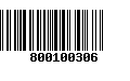 Código de Barras 800100306