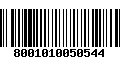 Código de Barras 8001010050544