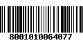 Código de Barras 8001010064077