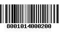 Código de Barras 8001014000200