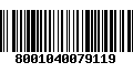 Código de Barras 8001040079119