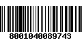 Código de Barras 8001040089743