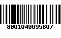 Código de Barras 8001040095607