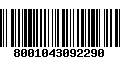 Código de Barras 8001043092290