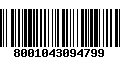 Código de Barras 8001043094799