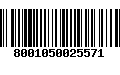 Código de Barras 8001050025571