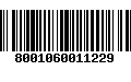 Código de Barras 8001060011229