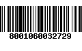 Código de Barras 8001060032729